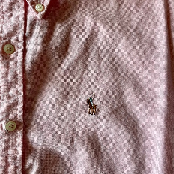 Ralph Lauren Pink Casual Button Down Shirt - Picture 2 of 9